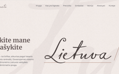Signato – lietuviškas šriftas – atkurtas pagal vasario 16-osios akto rankraštį