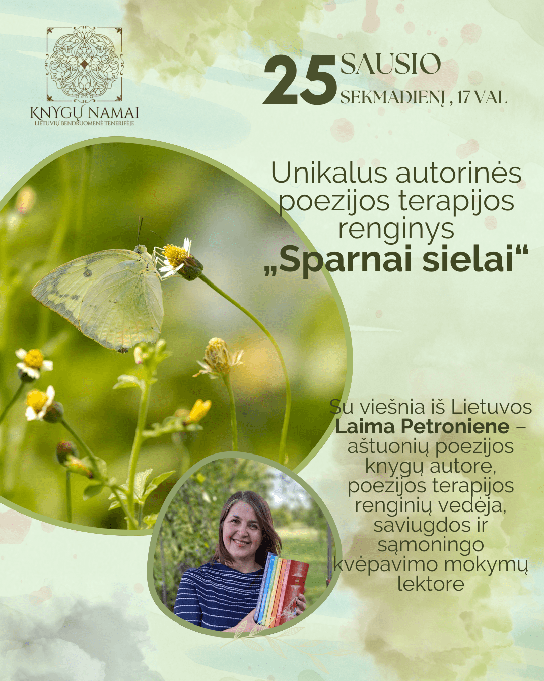 Unikalus autorinės poezijos terapijos renginys - “Sparnai sielai”