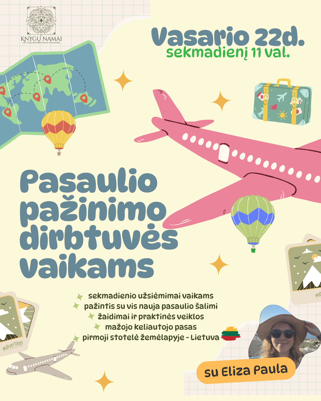 Pasaulio pažinimo dirbtuvės vaikams