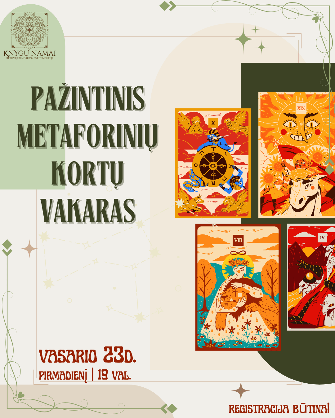 Pažintinis metaforinių kortų vakaras