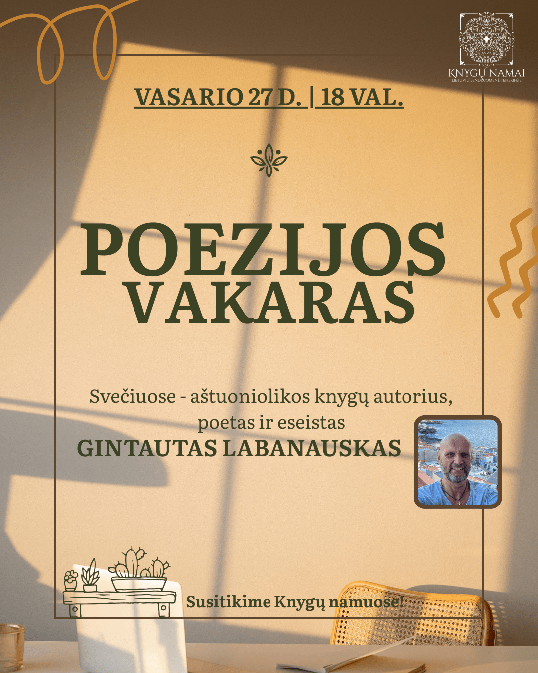 Poezijos vakaras | Su eseistu ir poetu Gintautu Labanausku