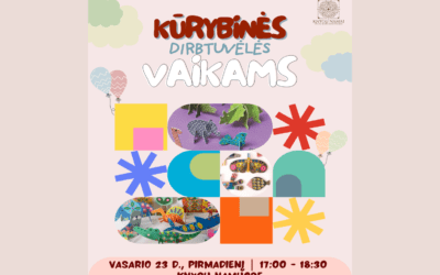 Nauji kūrybiniai užsiėmimai vaikams Knygų namuose: pirmasis susitikimas – „Gyvūnai, kurie pasakoja istorijas“ | 2026-02-23