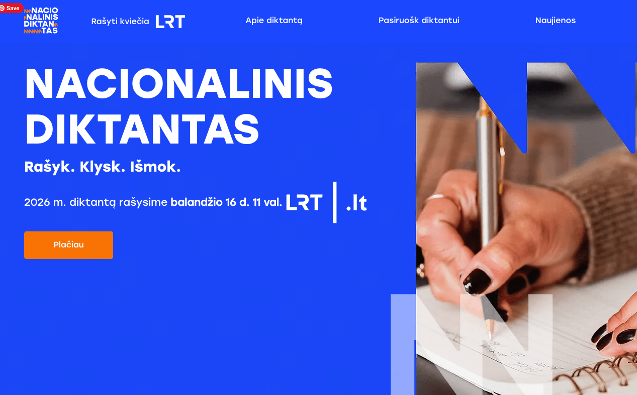 Nacionalinis diktantas | Knygų namuose