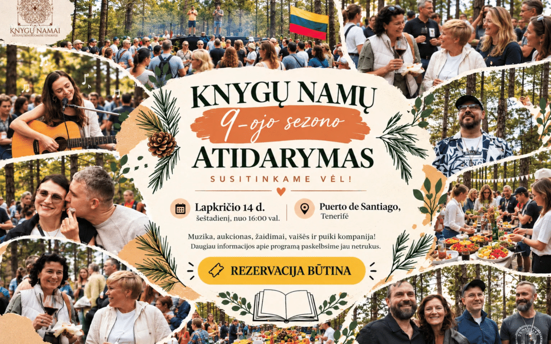 📚 KNYGŲ NAMŲ 9-OJO SEZONO ATIDARYMAS – SUSITINKAME VĖL 🎉 2026-11-14!